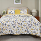 Sensory Bloom Myrtille 4 pcs Mustard Quilt Set