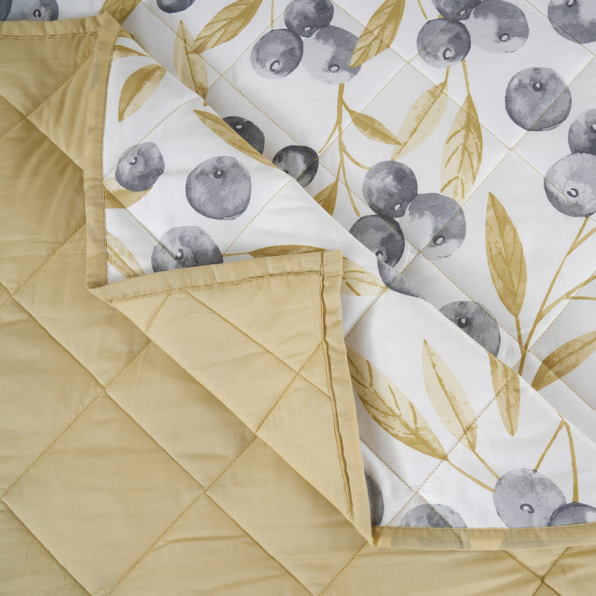 Sensory Bloom Myrtille 4 pcs Mustard Quilt Set