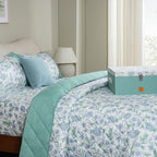 Sensory Bloom Blooming Petals 4 pcs Blue Quilt Set