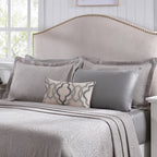Classical Ornate Acorus Bliss Blend Cotton 8pcs Bed Cover Set Neutral