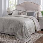 Classical Ornate Baroque Feathering 8pcs Duvet Cover Set Neutral