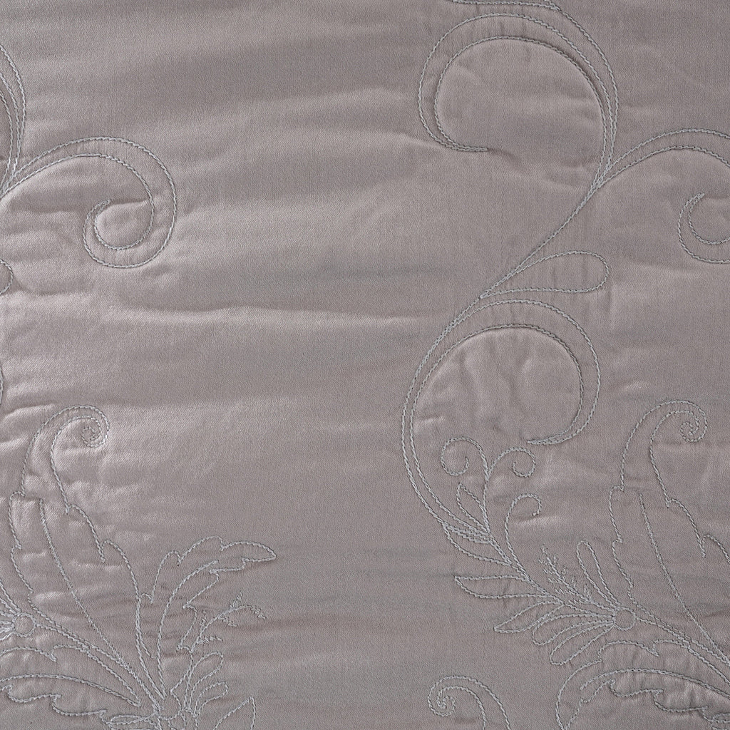 8pcs Quilt/Qulited Bed Cover Set Neutral Classical Ornate Twirls & Swirls