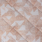 Eclectic Geo Triangle Rust 8pcs Quilt/Quilted Bed Cover