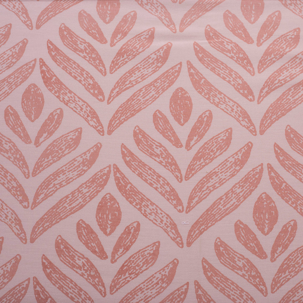 Global Atelier Petal Touch Printed 100% Cotton Peach Soft Bed Sheet