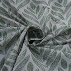 Global Atelier Petal Touch Printed 100% Cotton Green Soft Bed Sheet