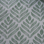 Global Atelier Petal Touch Printed 100% Cotton Green Soft Bed Sheet