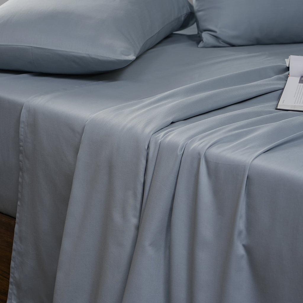Melina Plain 100% Cotton Extra Soft & Luxurious Bed Sheet with Pillow Case