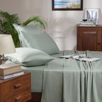 Melina Plain 100% Cotton Extra Soft & Luxurious Bed Sheet with Pillow Case