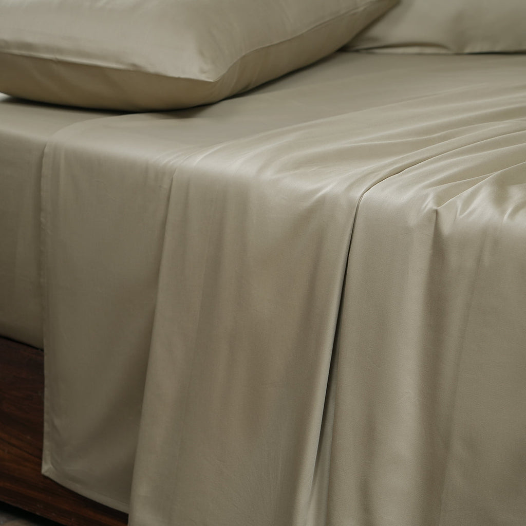 Melina Plain 100% Cotton Extra Soft & Luxurious Bed Sheet with Pillow Case