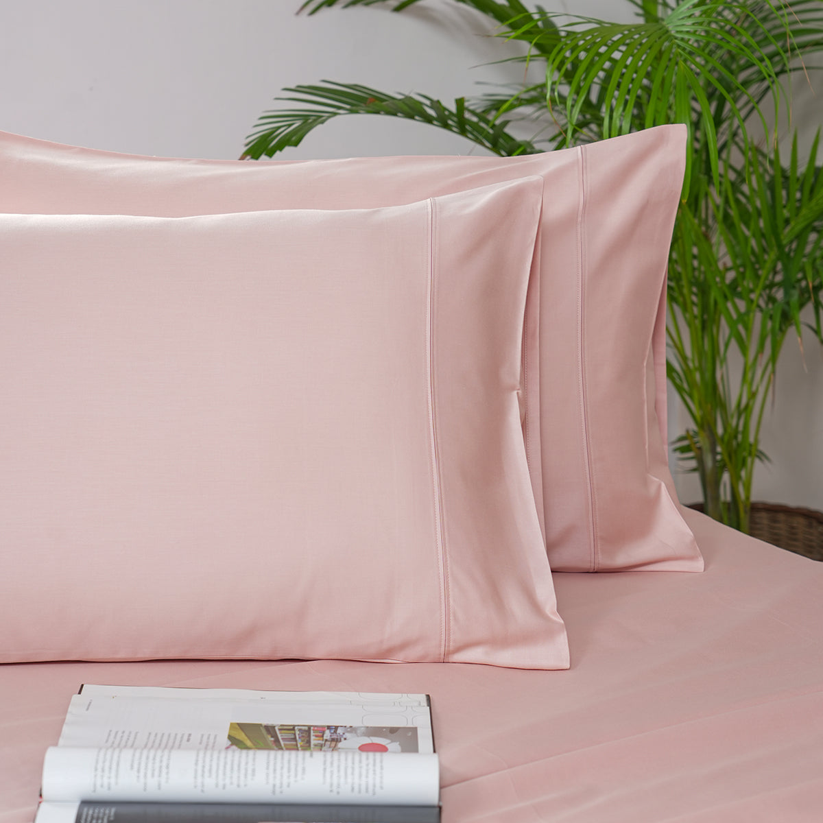 Melina Plain 100% Cotton Extra Soft & Luxurious Bed Sheet with Pillow Case