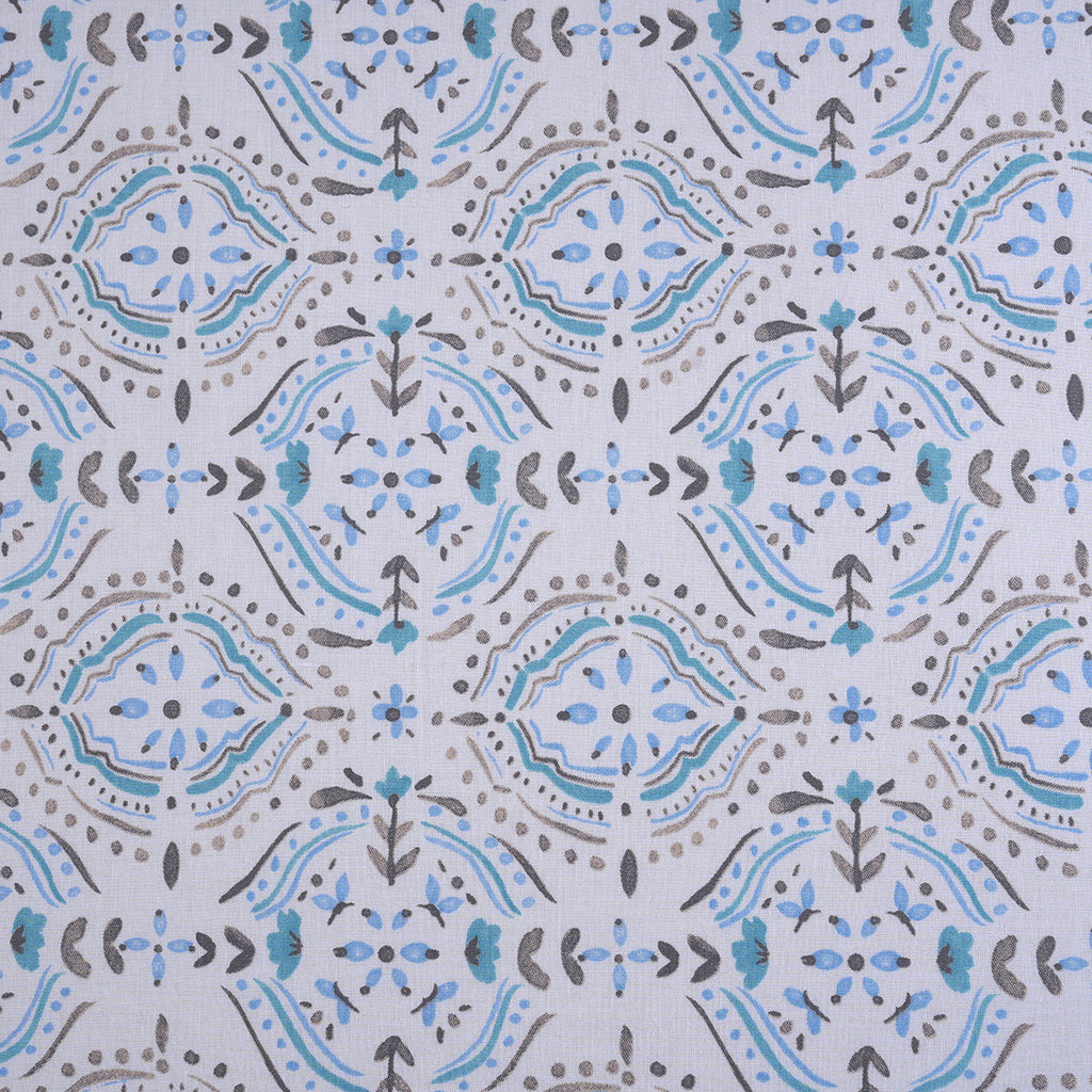 Hermosa Sensory Bloom Avery 100% Cotton Printed Bed Sheet with Pillow Case Blue