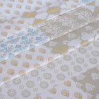 Hermosa Sensory Bloom Lennon 100% Cotton Printed Bed Sheet with Pillow Case Mustard