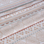 Hermosa Sensory Bloom Allegra 100% Cotton Printed Bed Sheet with Pillow Case Peach