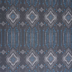 Hermosa Sensory Bloom Gareth 100% Cotton Printed Bed Sheet with Pillow Case Blue