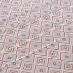 Hermosa Sensory Bloom Jude 100% Cotton Printed Bed Sheet with Pillow Case Peach