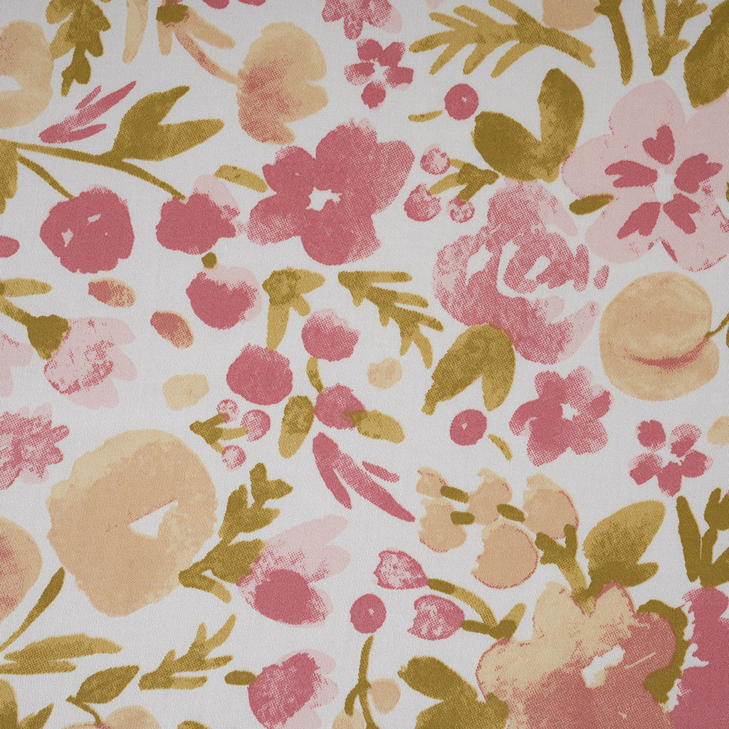 Sensory Bloom Zesty 100% Cotton Pink Bed Sheet with Pillow Case