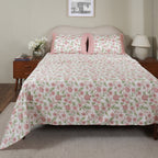 Sensory Bloom Blooming Petals 100% Cotton Pink Bed Sheet with Pillow Case