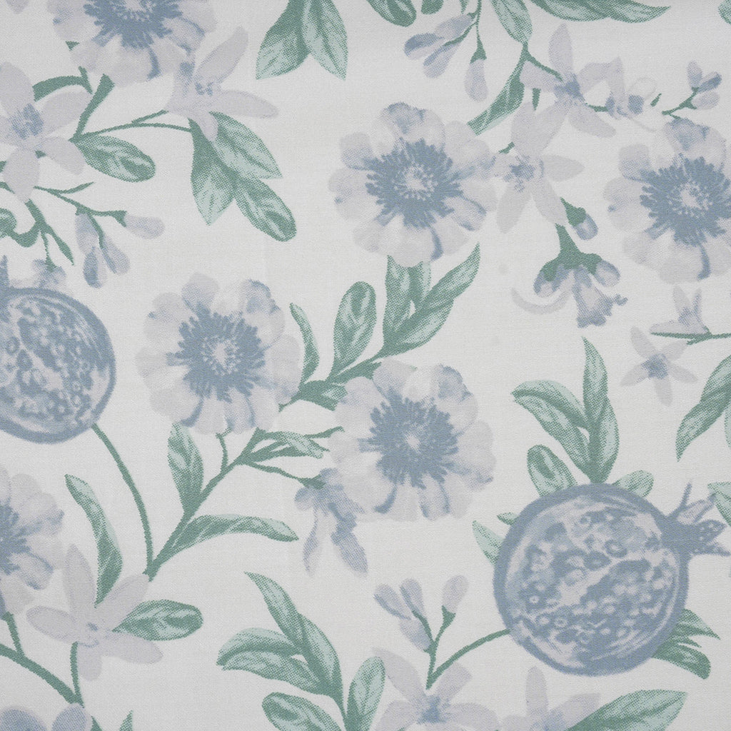 Sensory Bloom Blooming Petals 100% Cotton Blue Bed Sheet with Pillow Case