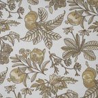 Sensory Bloom Fruity Foliage Mustard Bed Sheet with Pillow Case