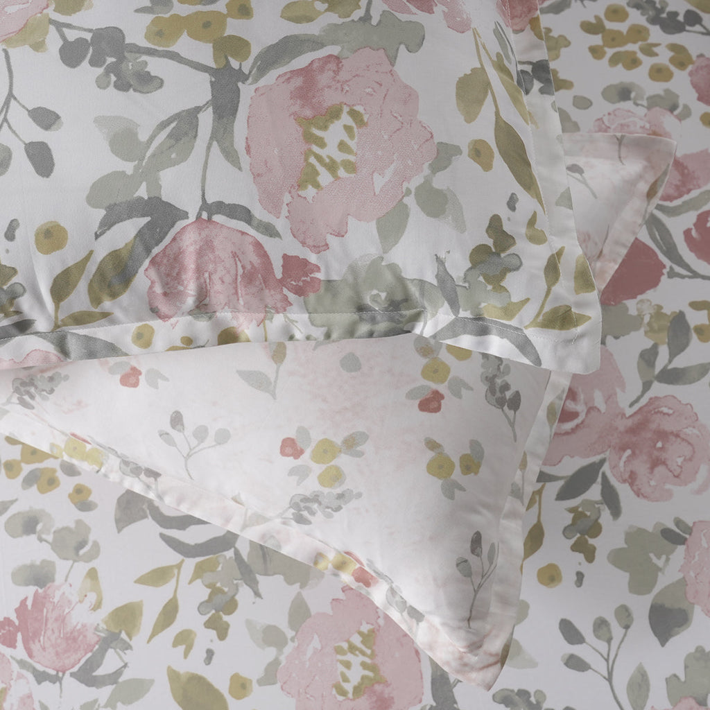 Sensory Bloom Florencia 100% Cotton Yellow Bed Sheet with Pillow Case