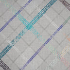 Eclectic Geo Rhombus Digital Print 100% Cotton Grey Bed Sheet with Pillow Case