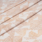 Eclectic Geo Triangle Digital Print 100% Cotton Rust Bed Sheet with Pillow Case