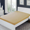 Sadyaska Microfibre ed Waterproof Fitted Beige Mattress Protector 1 Pcs Quilt