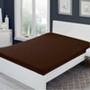 Sadyaska Microfibre ed Waterproof Fitted Brown Mattress Protector 1 Pcs Quilt