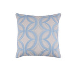 Classical Ornate Harlequin Curves Cushion Cover Blue