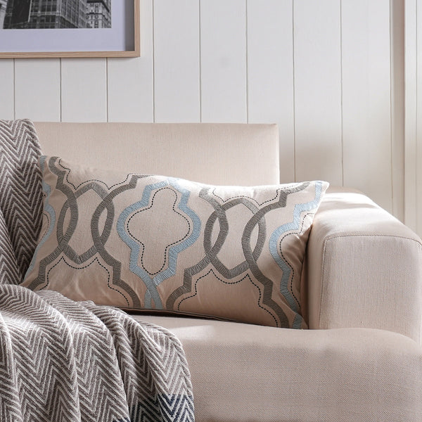 Classical Ornate Kravet Harmony Cushion Cover Blue