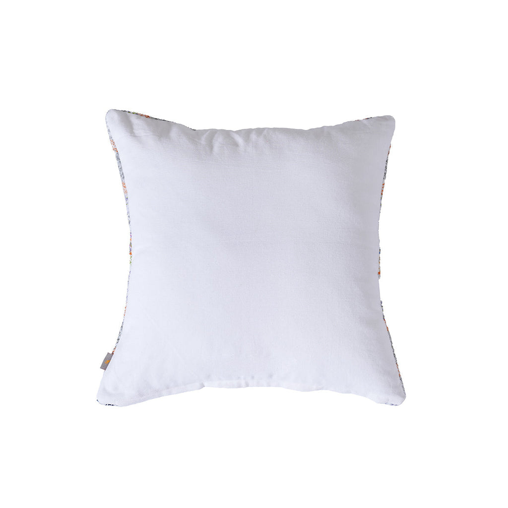 Eclectic Geo Rhombus Woven/Digital Print 100% Cotton Beige Cushion Cover