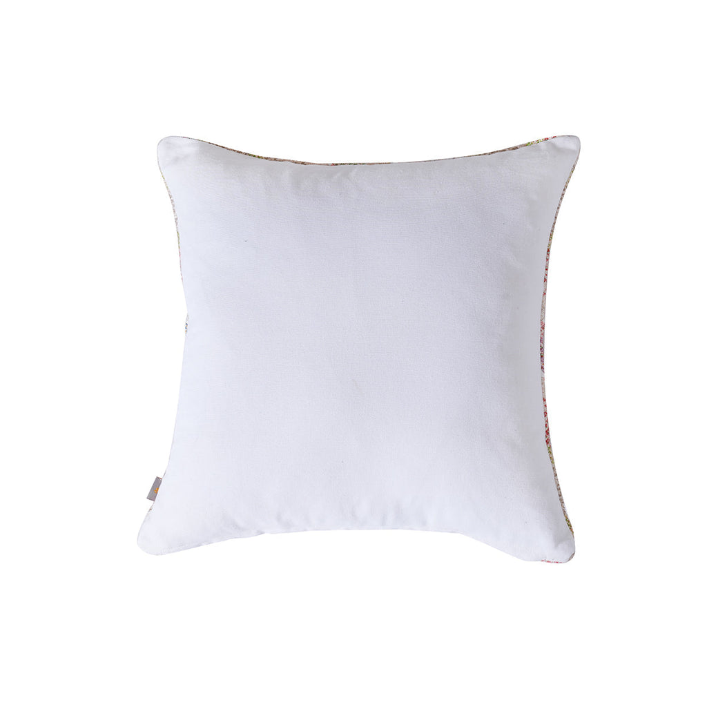 Eclectic Geo Rhombus Woven/Digital Print 100% Cotton Grey Cushion Cover