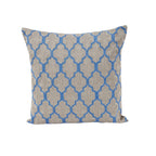 Maspar Chain Stitch Gypsy Lock Cushion Cover Blue