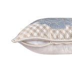 Imperial Essence Fusion Forms Chambray Blue Cushion Cover