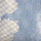 Imperial Essence Fusion Forms Chambray Blue Cushion Cover