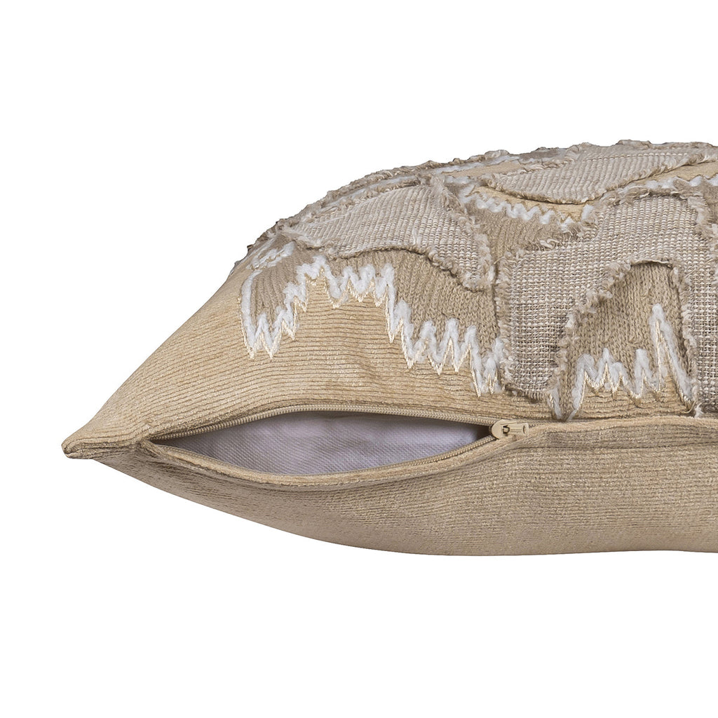 Imperial Essence Ripple Beige Cushion Cover