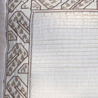 Imperial Essence Pleated Smash Ivory Cushion Cover