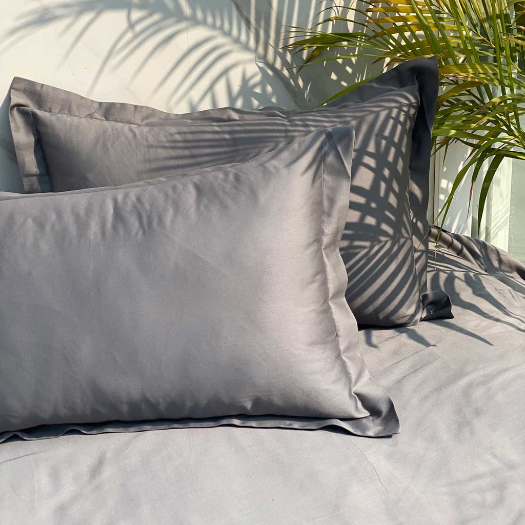 Sadyaska Luxe Dark Grey 1 Pcs Bedsheet