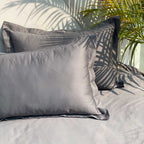 Sadyaska Luxe Dark Grey 1 Pcs Bedsheet