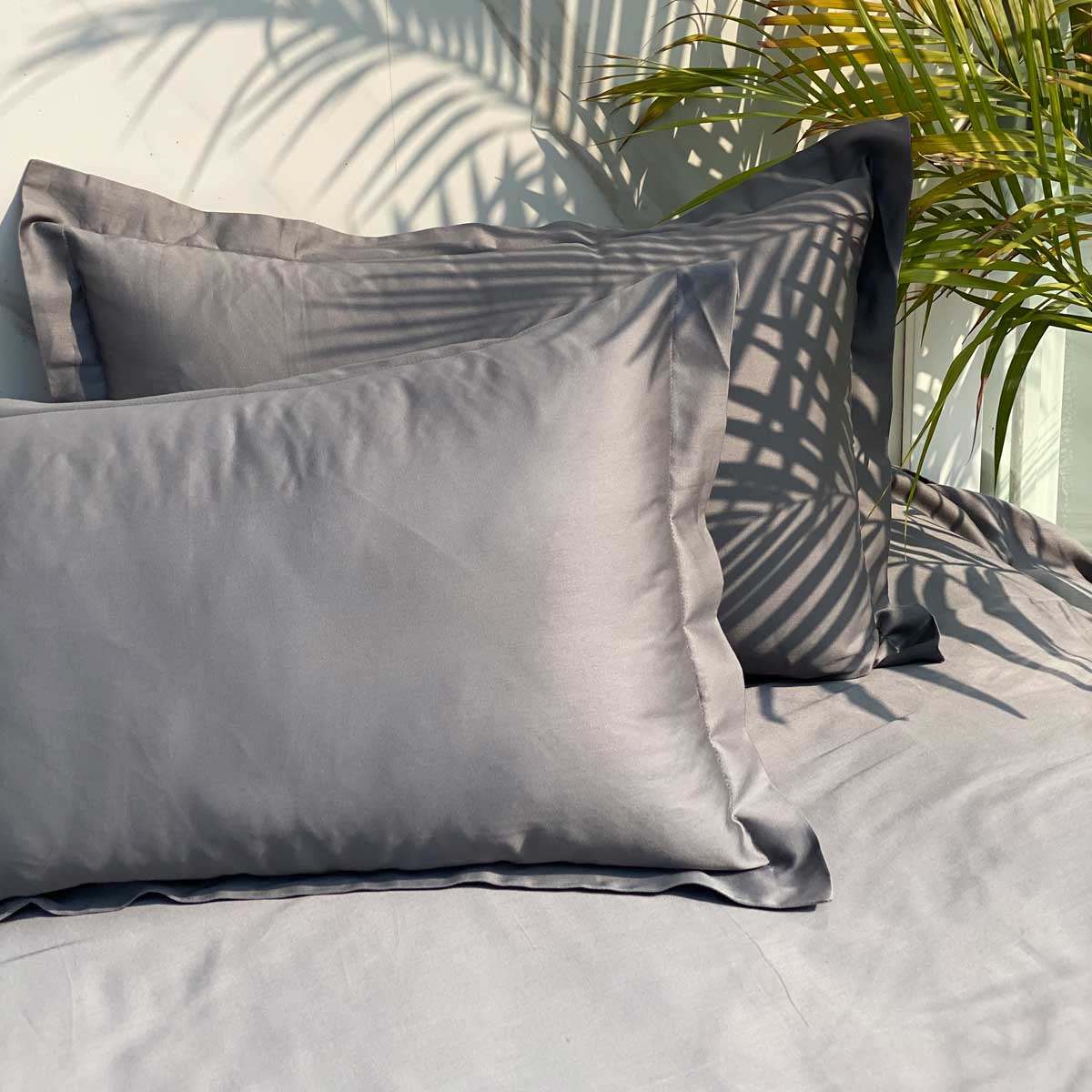 Sadyaska Luxe Dark Grey 1 Pcs Bedsheet