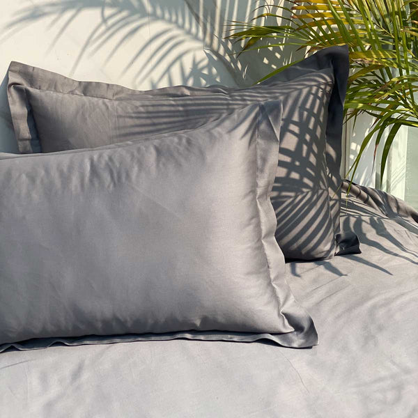 Sadyaska Luxe Dark Grey 1 Pcs Bedsheet