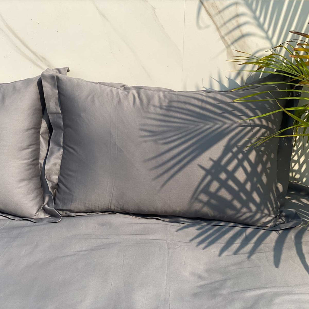Sadyaska Luxe Dark Grey 1 Pcs Bedsheet