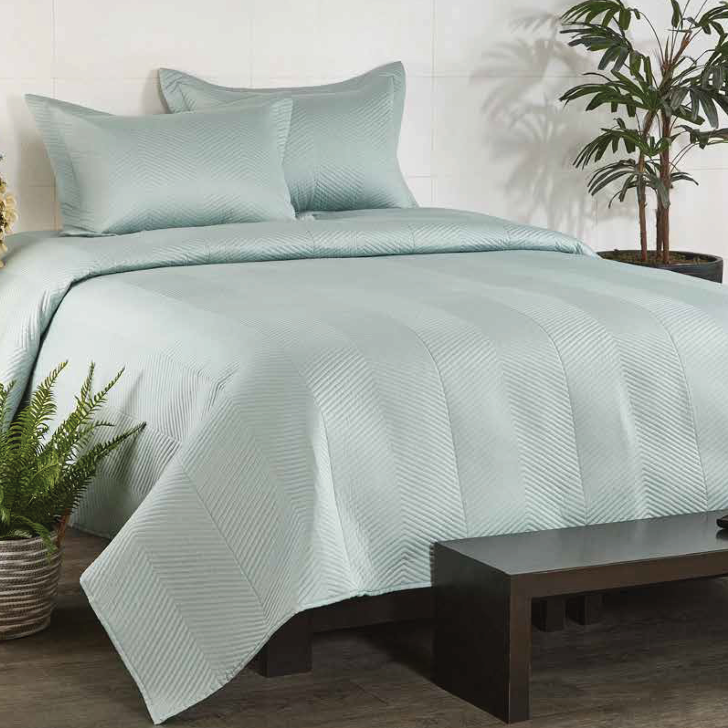 Anna Simona Chevron-1 3 Pcs Bedsheet Set