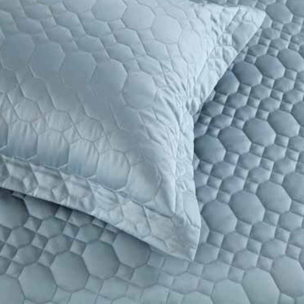 Anna Simona Stanley 3 Pcs Bedsheet Set  (Powder Blue)