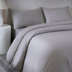 Belissa 100% Cotton Duvet Cover Flint Grey
