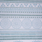 Hermosa Sensory Bloom Allegra 100% Cotton Printed Fitted Sheet with Pillow Case Blue