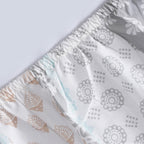 Hermosa Sensory Bloom Lennon 100% Cotton Printed Fitted Sheet with Pillow Case Yellow