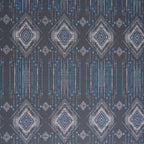 Hermosa Sensory Bloom Gareth 100% Cotton Printed Fitted Sheet with Pillow Case Blue