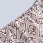Hermosa Sensory Bloom Jude 100% Cotton Printed Fitted Sheet with Pillow Case Peach
