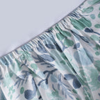 Sensory Bloom Zesty 100% Cotton Aqua Fitted Sheet with Pillow Case